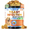 Carmelie Yeast Infection Treatment for Dogs, 200 Chews Yeast Balance Healthy Itch Relief, Ear & Paw Odor Care, Allergy Supports, Helps Relieve Yeast Overgrowth,  Chicken Flavor, Safe for All Ages Dogs
