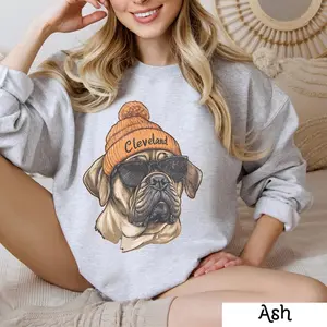 Cleveland Football Crewneck Sweatshirt, Vintage Sports Fan Apparel, Trendy Game Day Gift, Unisex Cleveland Sweatshirt, Cleveland Football