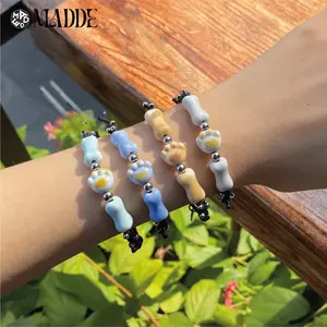 [NEW] Ceramic Cat Paw Bracelet with Wax Cord  | Matching Friendship Bracelets for Couples & Best Friends