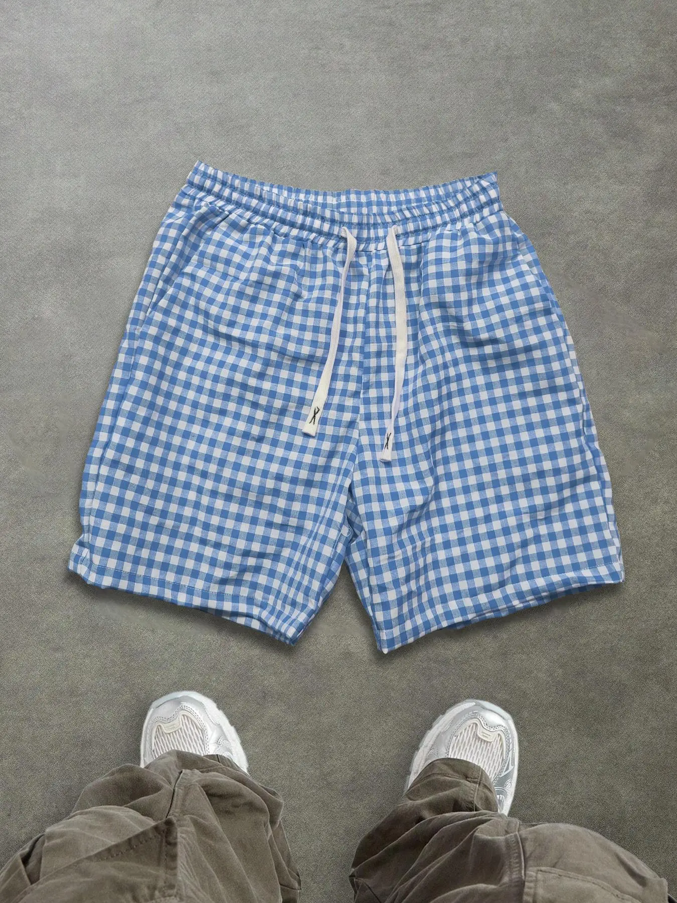 Men's Plaid Print Boxer Briefs, Regular Fit Casual Comfy Breathable Checkerboard Print Gingham Boxer Shorts for Daily Wear, Men's Underwear for Summer