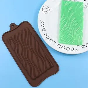 Full Wave Chocolate Block Candy Mold, Resin Mold, Cube Ice Tray, Handmade Cookie Mold, Food-Grade Baking Tools, Kitchen Accessories