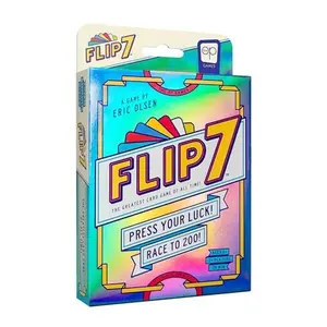 Flip 7, The Ultimate Blend of Press Your Luck & Strategy, Fast-Paced Addictive Card Game,Quick to Learn & Easy to Teach,Perfect for Game Nights, 3+ Players, Ages 8 & Up, 20 Minutes Play Time