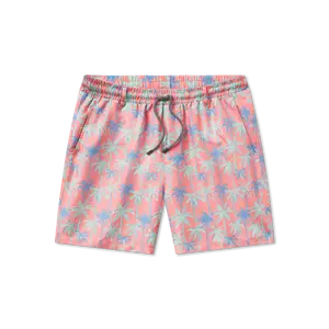 Harbor Swim Trunk - Neon Palms