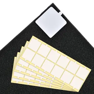 120 count Double Sided Tape for Acoustic  Panels, Removable Mounting Tape Wall  Adhesive Sound proofing Transparent Putty Clear Sticker Heavy Duty 1.4inch Squares