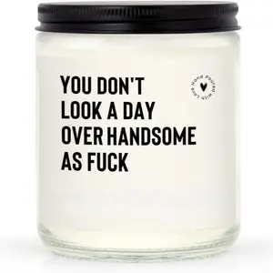 Birthday Gifts for Him Boyfriend Husband, Funny Birthday Gifts for Men Brother Friend, Romantic Anniversary Gift for Men Boyfriend Husband Fiance, Lavender Scented Candle, Decoration