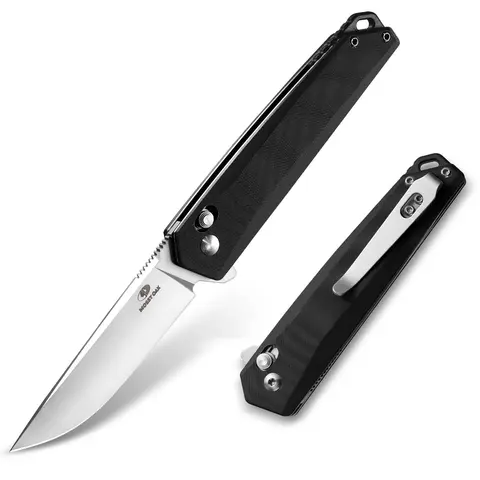 #blackfriday MOSSY OAK Folding Pocket Knife, 3.5-Inch D2 Steel Drop Point Blade, G10 Handle, Small EDC Knife with Belt Clip for Camping, Hiking