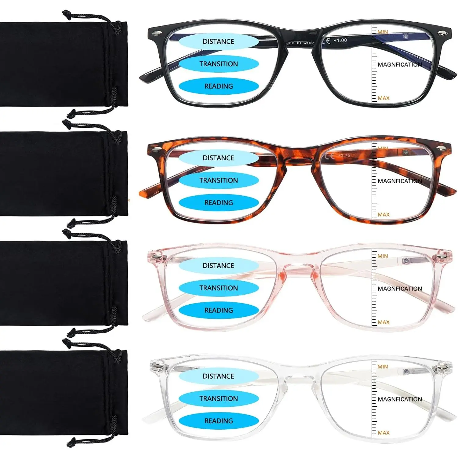 Black Tortoise Pink Clear