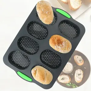 Non-Stick Silicone Baking Tray Set, Silicone Muffin Pan, 8 Cups (7+1), High Heat Resistant Up to 446°f, Easy Clean, Perfect for Holidays & Parties, Bakeware