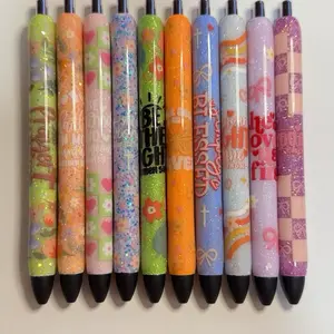 Faith Glitter Pens/ Bible Pens/ Epoxy Glitter Pens