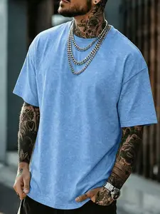 2-4 pack Oversized Washed Cotton Blank Pocket Tee – Soft Unprinted Vintage Washed Shirt for World Cup Watch Party & Weekend Hangouts