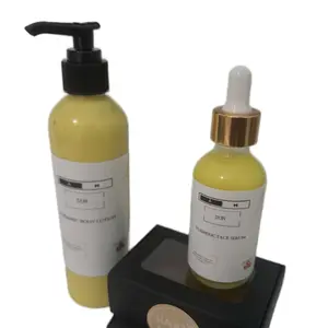 Turmeric Glow Up Set - 2 Turmeric Bar Soap, 1 Face Serum & 1 Turmeric Body Lotion for Skincare Comfort