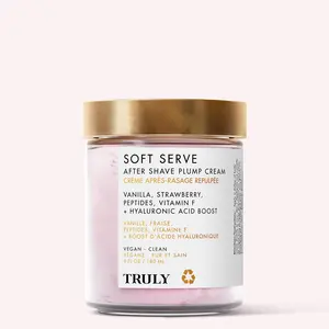 Soft Serve After Shave Plump Cream  - Bright Strawberry & Warm Vanilla Scent