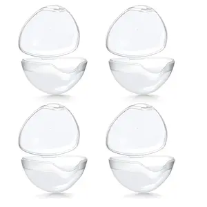 Clear Baby Nipple Storage Box, 4 Counts/set Portable Baby Pacifier Container for Baby Infant Newborn Toddler Outdoor Travel