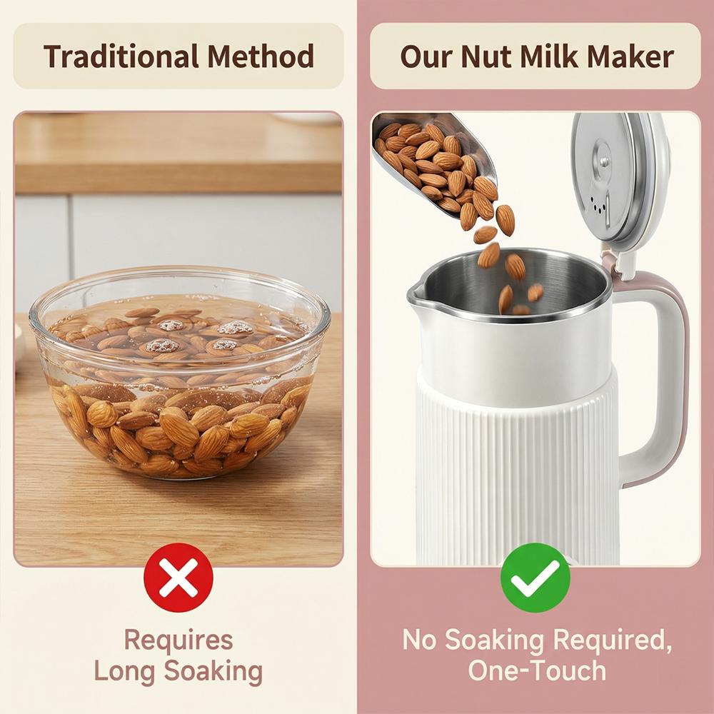 Multifunctional Juicer Blender - High Speed Stainless Steel Household Juicer Machine, Automatic Nut Milk Oat Soybean Maker with Timer & Keep-Warm, White Home Kitchen Appliance, Valentine’s Day Gift, High Speed Blender, Household Blender fathersdaygiftidea