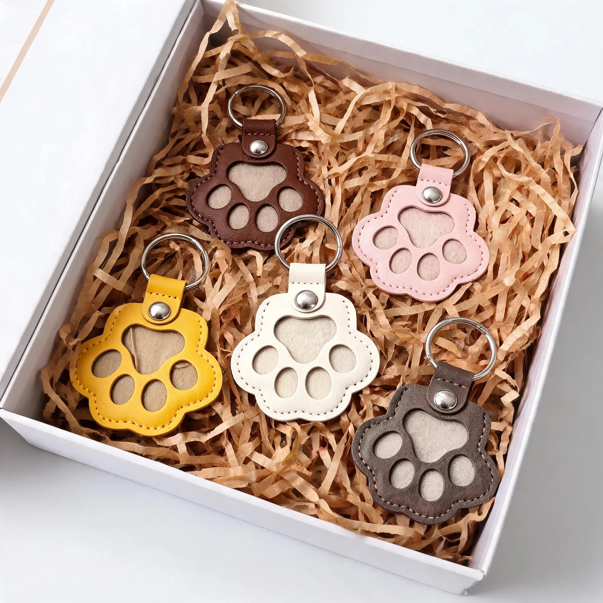 5-Pack Pet Hair Keychain Hangers, Creative Fashion Keychain Accessories for Owners, Ideal for Hair Collection & Commemoration