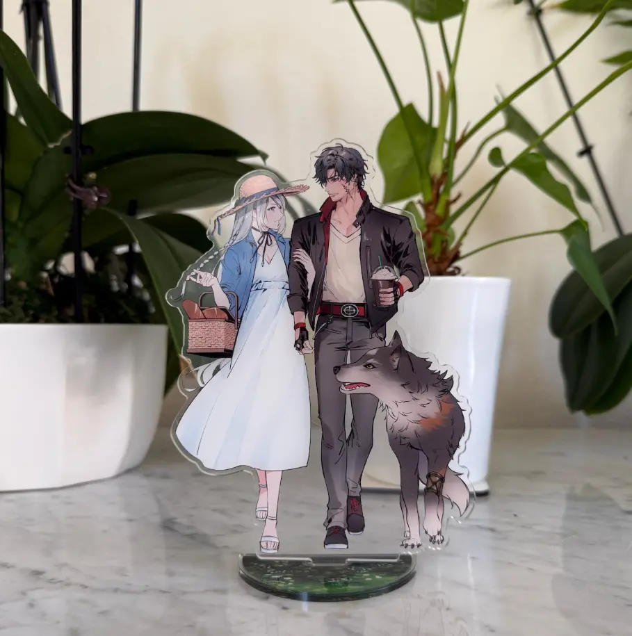Fantasy Warrior Acrylic standee 6in, Classic RPG Style Desktop Decor, Collectible Gift