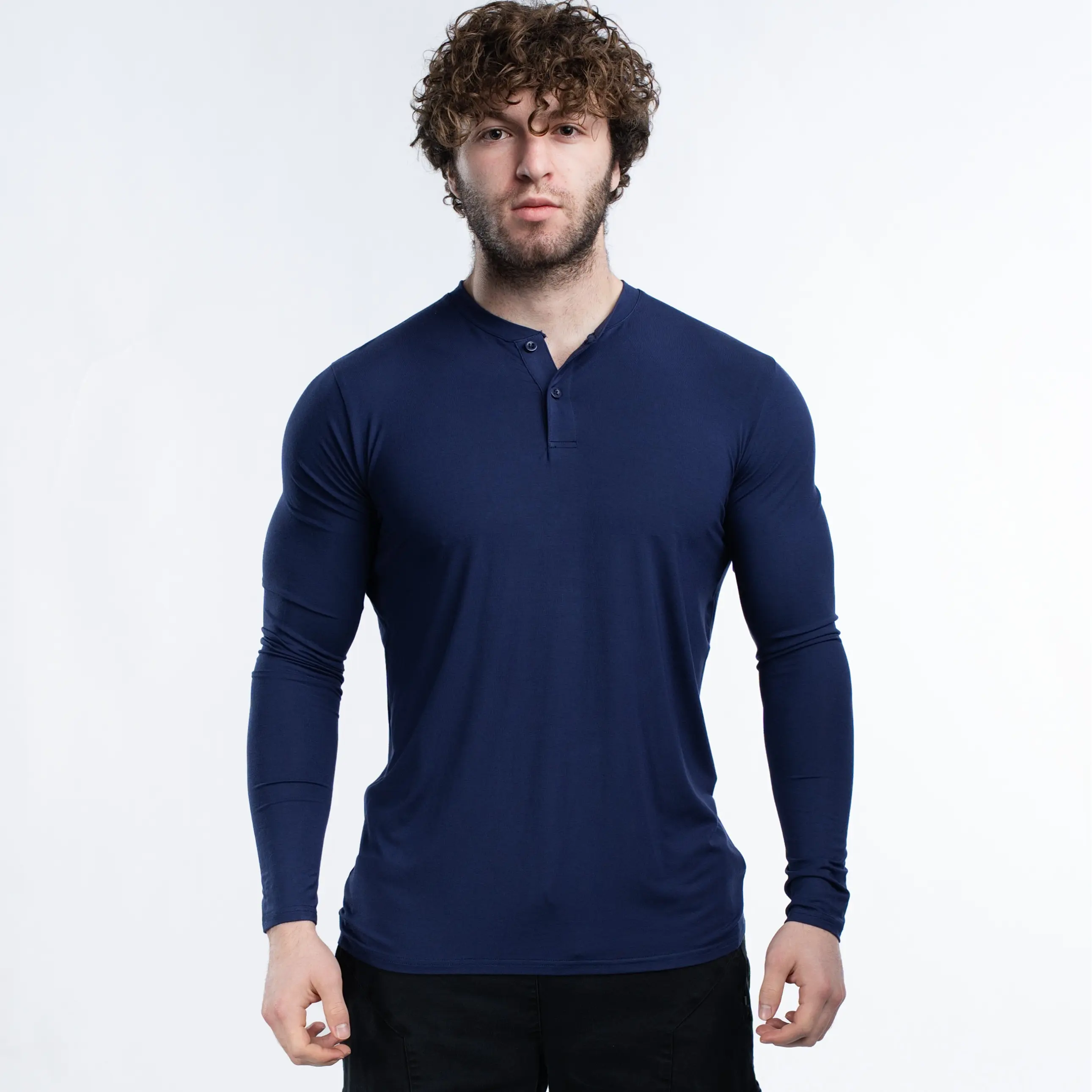 Long Sleeve 1PK Navy Blue