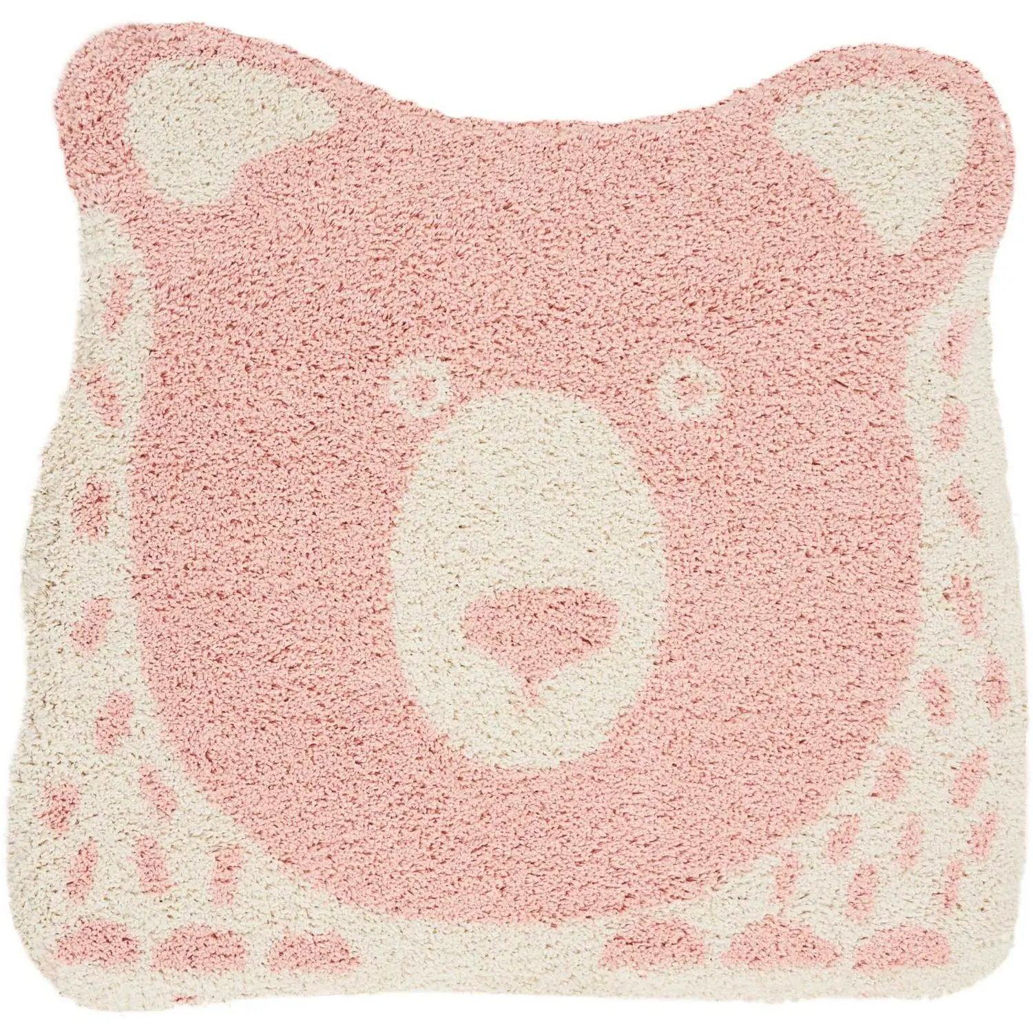 Nourison Hudson Power-Loomed Shag Rug - 4' Freeform Pink Indoor Kids Rug with Animals, Whimsical Bedroom Decor, Girl Room Decor & Cute Room Stuff House Accessory