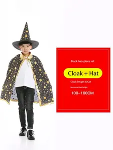 Halloween Costume Five-Pointed Star Cape, Makeup Ball Party Unisex Dress Up Clothing, Loose-Fitting All Seasons Apparel