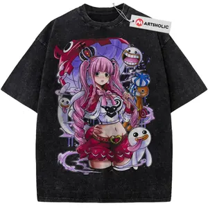 [Sale off up to 30%] Perona Shirt, One Piece Shirt, Anime Shirt, Vintage T-Shirt, Unisex Short Sleeve Tee T-Shirt, cotton menswear Top Tshirt