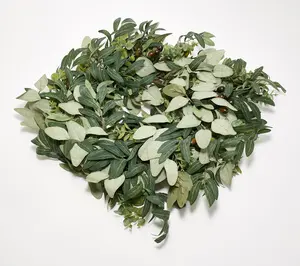 Bethlehem Lights 24" Illuminated Eucalyptus & Olive Wreath
