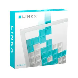 Abstract Strategy Board Game for Kids, Teens and Family, Party Tabletop Game for Game Night, Strategic 2 Players Ages 6 to Adults, Linkx by Blue Orange Games