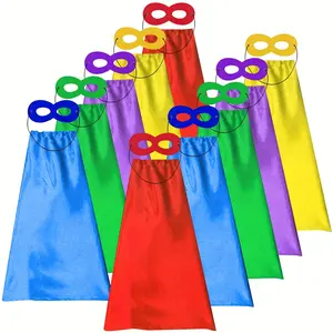 Superhero-Capes for Kids 10 Sets, Birthday Gifts for Boys Girls Role Play, Super Hero Toys for School Halloween Party