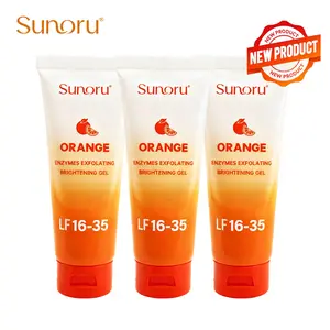 Sunoru Orange Exfoliating Gel 2026 | Natural Orange Peeling Gel | 100g Deep Cleansing Moisturizing Face & Body Scrub | Facial Exfoliator | New 2026 Formula