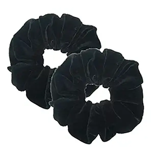1pc Women Black Velvet Headband, Soft Ponytail Hair Band for Girls, Classic Elastic Hairband