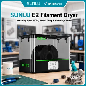 SUNLU FilaDryer E2, Up to 110℃, Professional Drying and Annealing, Born for Engineering 3D Printing Filaments