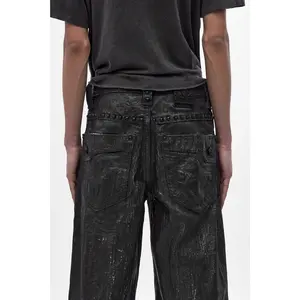 Colossus jeans, By Jaded London in Black Coating (M)