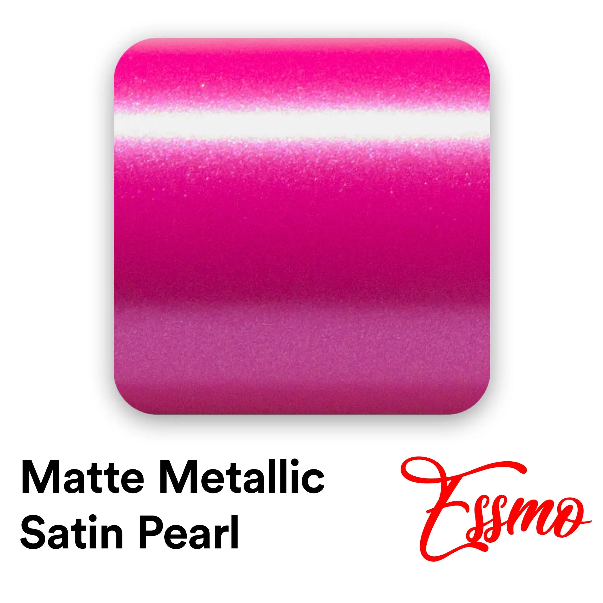 Matte Metallic Satin Pearl Rose Red Vinyl Wrap