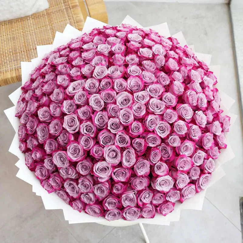 50 Long-Stem Purple Rose Bouquet