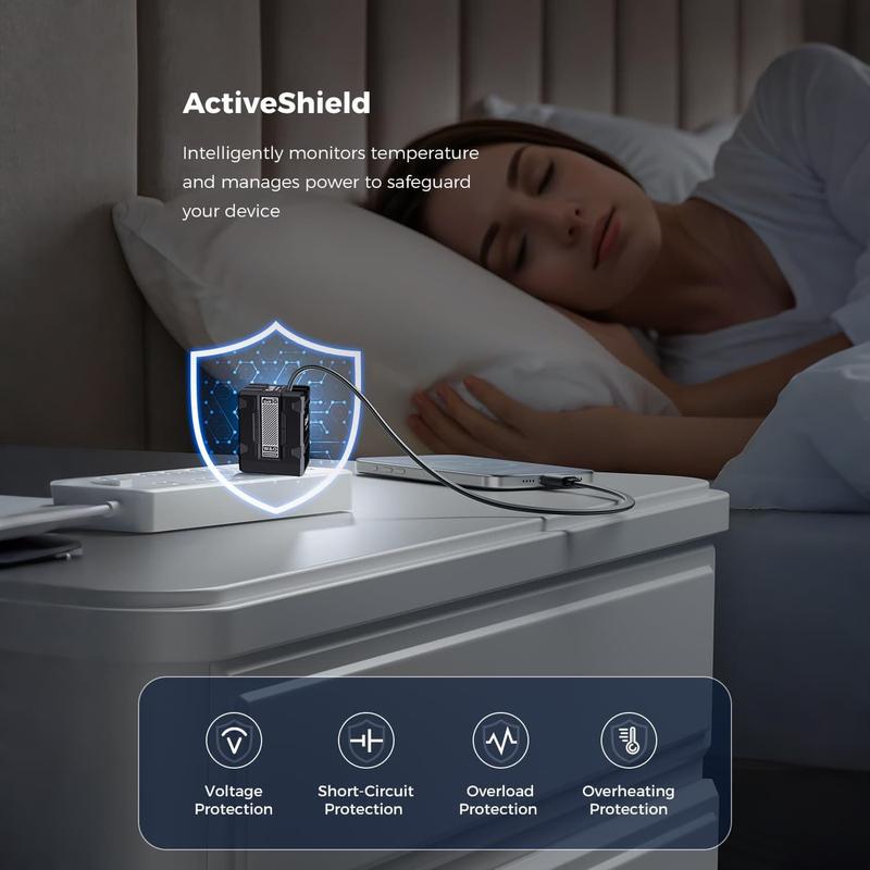 [US warehouse]2PCS W&O 4-in-1 GaN Compatible 120W Fast Charger with Retractable Type-C & Lightning Cable - for iPhone, iPad, Apple Watch & More - compatible portable charger smart watch iphone 15 pro max chargers charger phone Charger Plug Smartphone