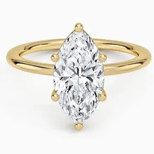 14K GOLD SOLITARE SETTING FOR DIAMOND BOUGHT IN AUCTION