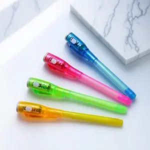 UV Invisible Pen with Light, Safe Non-Toxic Fluorescent Ink for Kids. Reveal Secret Messages with UV Light! Perfect for Learning, Party Games, Night Drawing, Creative Gifts. Ideal for Students, Classroom Activities & Interactive Play.