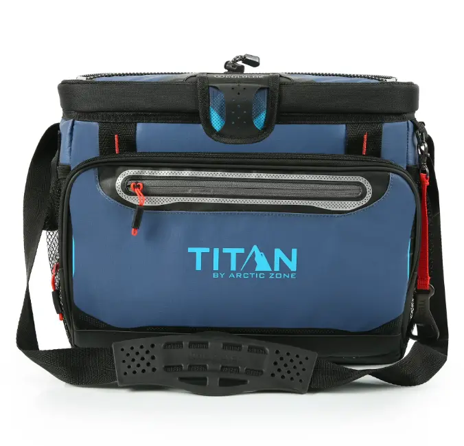 Titan by Arctic Zone 30 Can, 20 Quart Zipperless Soft Cooler, Ocean Blue