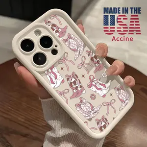 Boots Bow Dream Soft Case for iPhone 16 Pro 15 14 Plus 16e 13 12 Mini 11 Promax X XS Max XR xsmax Silicone TPU Scratch-resistant Rugged Durable Phone Cover Gift for Boy