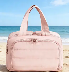 Crush 4-in-1 Puffy Multi-Functional Toiletry Bag for Women – Large Capacity Travel Organizer with 4 Compartments Outdoorfun Makeup Pouch SpringStatements