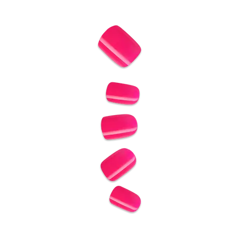 Impress Color No Glue Fake Press On Nails - Melting | Solid, Pink, Short, Squoval, Manicure