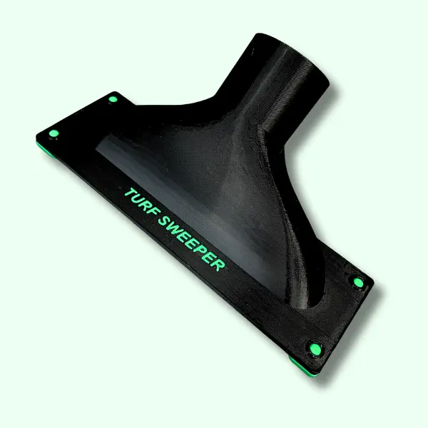 Turf Sweeper - Turf Cleaning Tool for Artificial Grass | Fits Standard 2.5" Vac Hose | Lawn Sweeper for Leaves, Blossoms, and Pet Hair | Yard Cleanup Accessory | No Rake Needed | Lightweight & Easy to Use