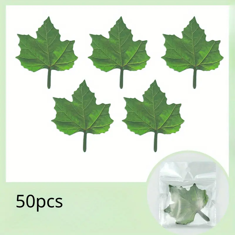 Autumn Leaves Decorative Stickers - Office Supplies, Notebook Stickers, Convenience Stickers, Simulated Leaf Design
