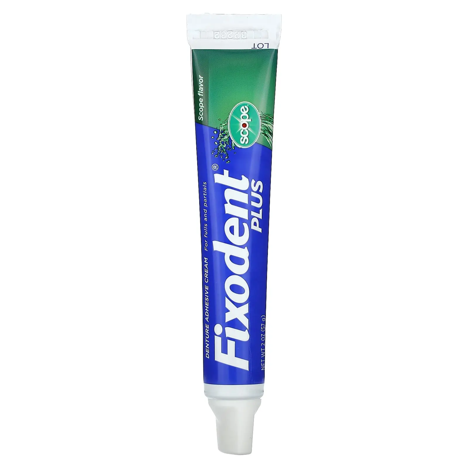Fixodent Plus, Dental Adhesive Cream, Scope, 2 oz (57 g) | HSA/FSA Eligible