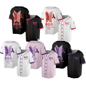 Bangtan - Whalien Baseball Jersey, Arirang Merch Concert Idea Outfit, Jersey Inspired Colors for Army,  We Are Back World Tour 2026