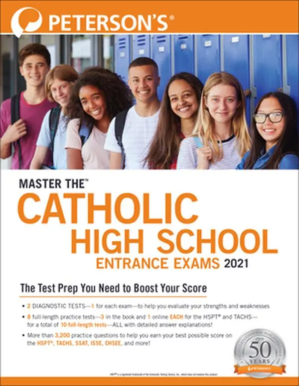 USED Book - Master the Catholic High School Entrance Exams 2021 by Peterson's (Paperback) - english