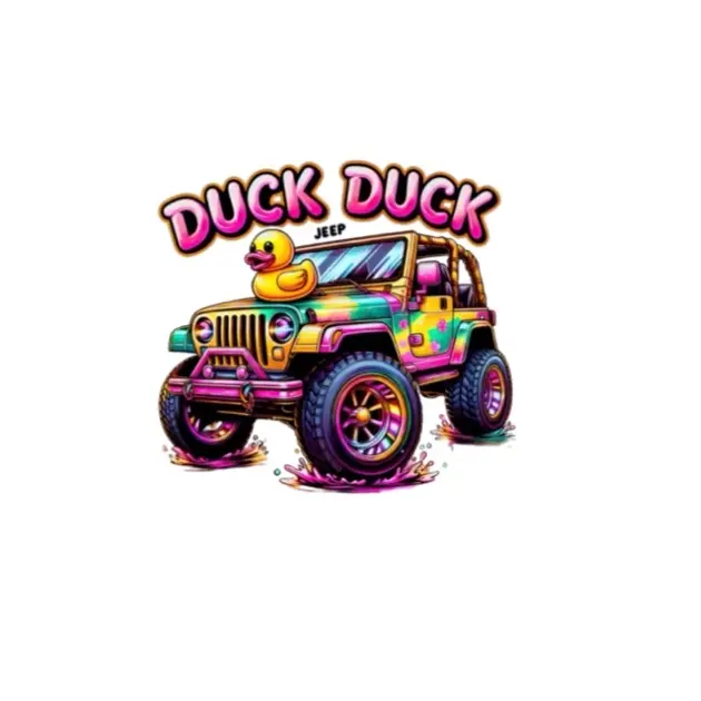duck duck Jeep sticker