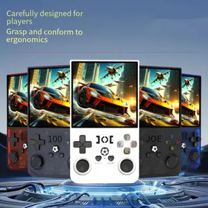 R36 max Handheld Game Console, Creative Games, USBRechargeable,14+Age Group, Non-Wireless, PolymerBattery, Portable Gaming Device-Black/White/Purple