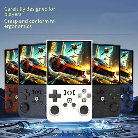 R36 max Handheld Game Console, Creative Games, USBRechargeable,14+Age Group, Non-Wireless, PolymerBattery, Portable Gaming Device-Black/White/Purple