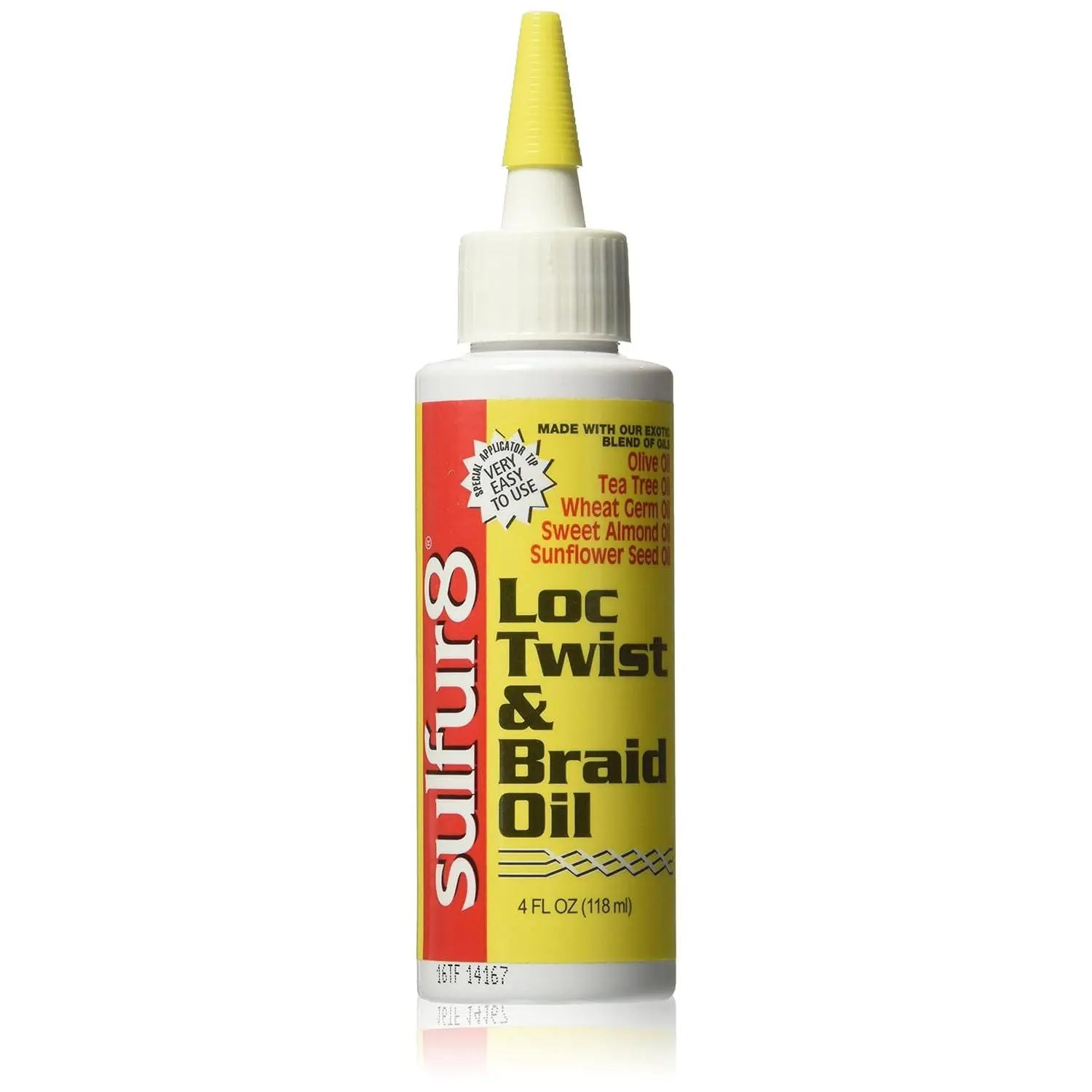 Sulfur 8 Loc Twist & Braid Hair Oil (4 oz) - Haircare Moisturizer for Locs, Twists, Hydrates Scalp, Prevents Dryness & Breakage, Boosts Glow & Manageability, Fragranced for All Hair Types