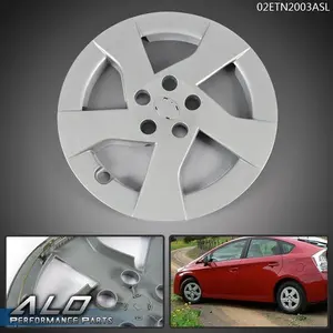 15" Hub Cap Wheel Cover Silver Hubcap Fit For 2010 2011 Toyota Prius Replacement